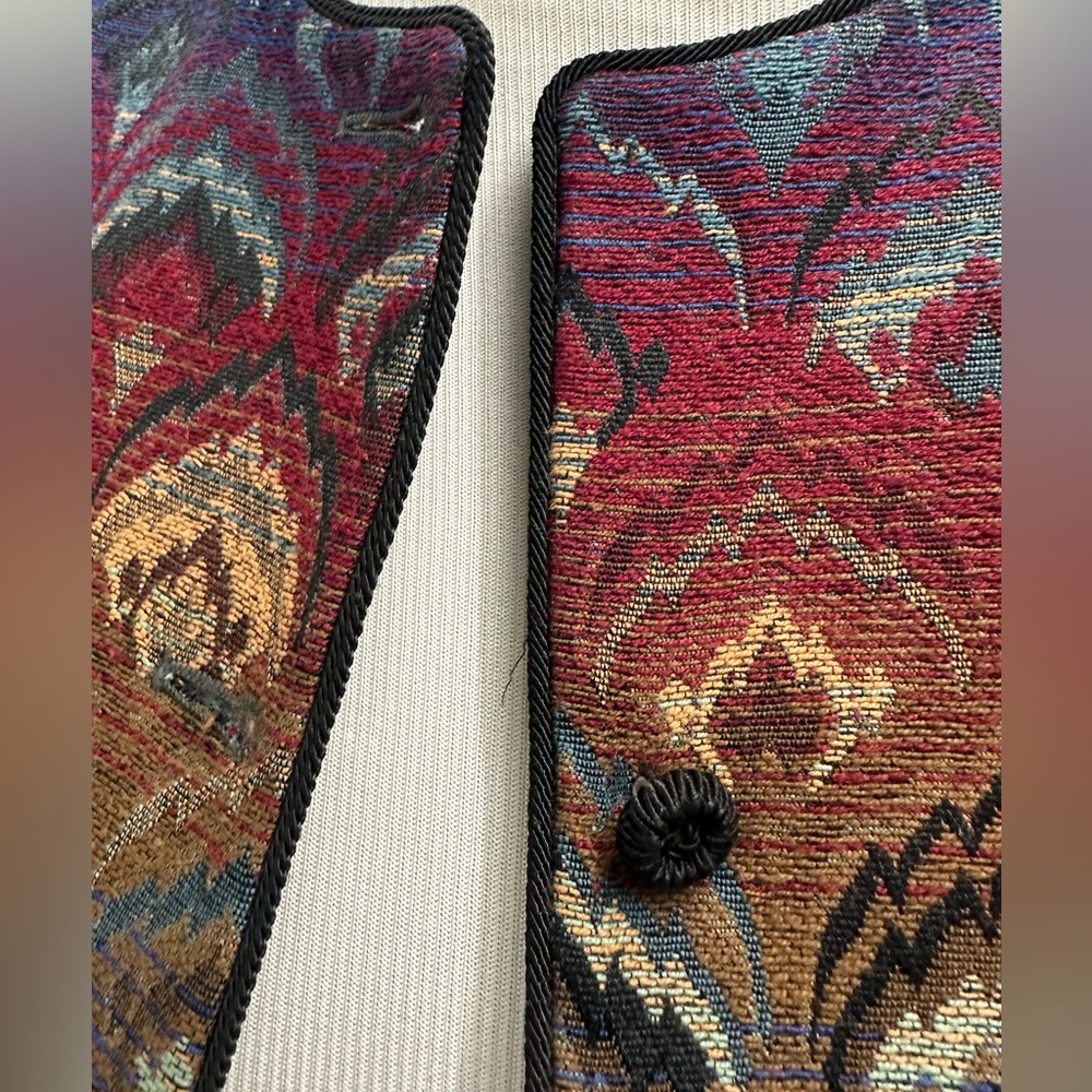 Evan Picone Multicolor Patterned Blazer - image 2